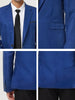 Basic Notch Lapel Solid Color One Button Suit Blazer