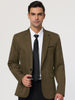 Basic Notch Lapel Solid Color One Button Suit Blazer