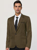 Basic Notch Lapel Solid Color One Button Suit Blazer
