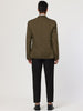 Basic Notch Lapel Solid Color One Button Suit Blazer