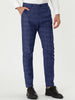Casual Skinny Plaid Flat Front Business Dress Pants