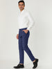Casual Skinny Plaid Flat Front Business Dress Pants