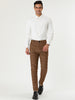 Casual Skinny Plaid Flat Front Business Dress Pants