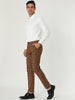 Casual Skinny Plaid Flat Front Business Dress Pants