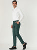 Casual Skinny Plaid Flat Front Business Dress Pants