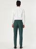 Casual Skinny Plaid Flat Front Business Dress Pants