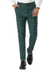 Casual Skinny Plaid Flat Front Business Dress Pants