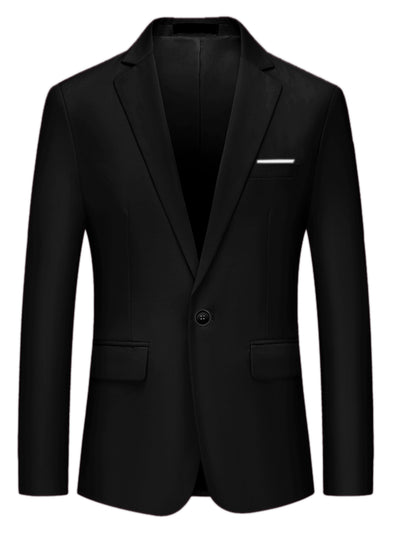 Classic Single Breasted One Button Dress Suit Blazer
