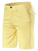 Summer Solid Flat Front Walk Chino Dress Shorts