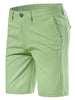 Summer Solid Flat Front Walk Chino Dress Shorts