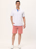 Summer Solid Flat Front Walk Chino Dress Shorts