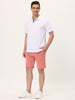 Summer Solid Flat Front Walk Chino Dress Shorts