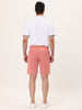 Summer Solid Flat Front Walk Chino Dress Shorts