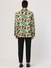 Lightweight Floral Print One Button Prom Suit Blazer