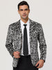 Retro Leopard Printed Luxury Notched Lapel Blazer