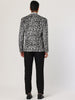 Retro Leopard Printed Luxury Notched Lapel Blazer
