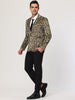 Retro Leopard Printed Luxury Notched Lapel Blazer