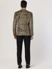 Retro Leopard Printed Luxury Notched Lapel Blazer