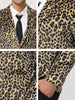 Retro Leopard Printed Luxury Notched Lapel Blazer
