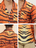 Casual Lapel Short Sleeve Leopard Animal Print Shirt
