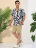 Casual Lapel Short Sleeve Leopard Animal Print Shirt