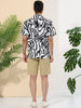 Casual Lapel Short Sleeve Leopard Animal Print Shirt