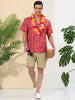 Casual Lapel Short Sleeve Leopard Animal Print Shirt