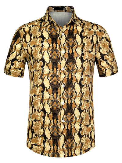 Casual Summer Leopard Printed Short Sleeve Shirts