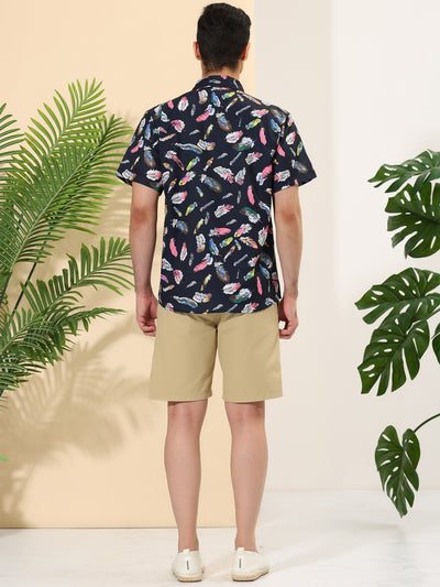 Casual Summer Printed Short Sleeve Beach Shirts