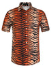 Casual Summer Leopard Print Short Sleeve Shirts