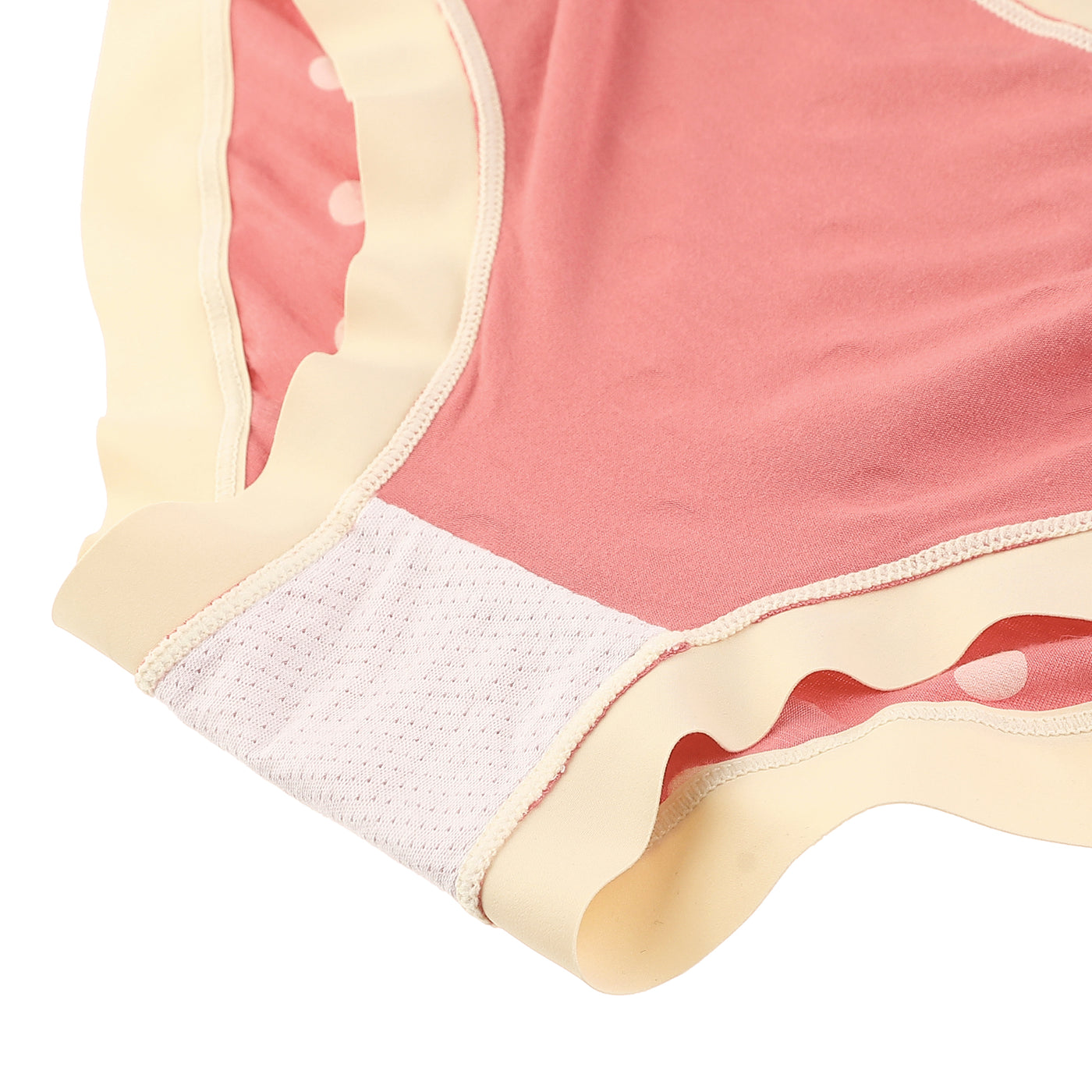 Bublédon Plus Size Underwear Breathable Polka Dots Briefs Panties 4-Pack