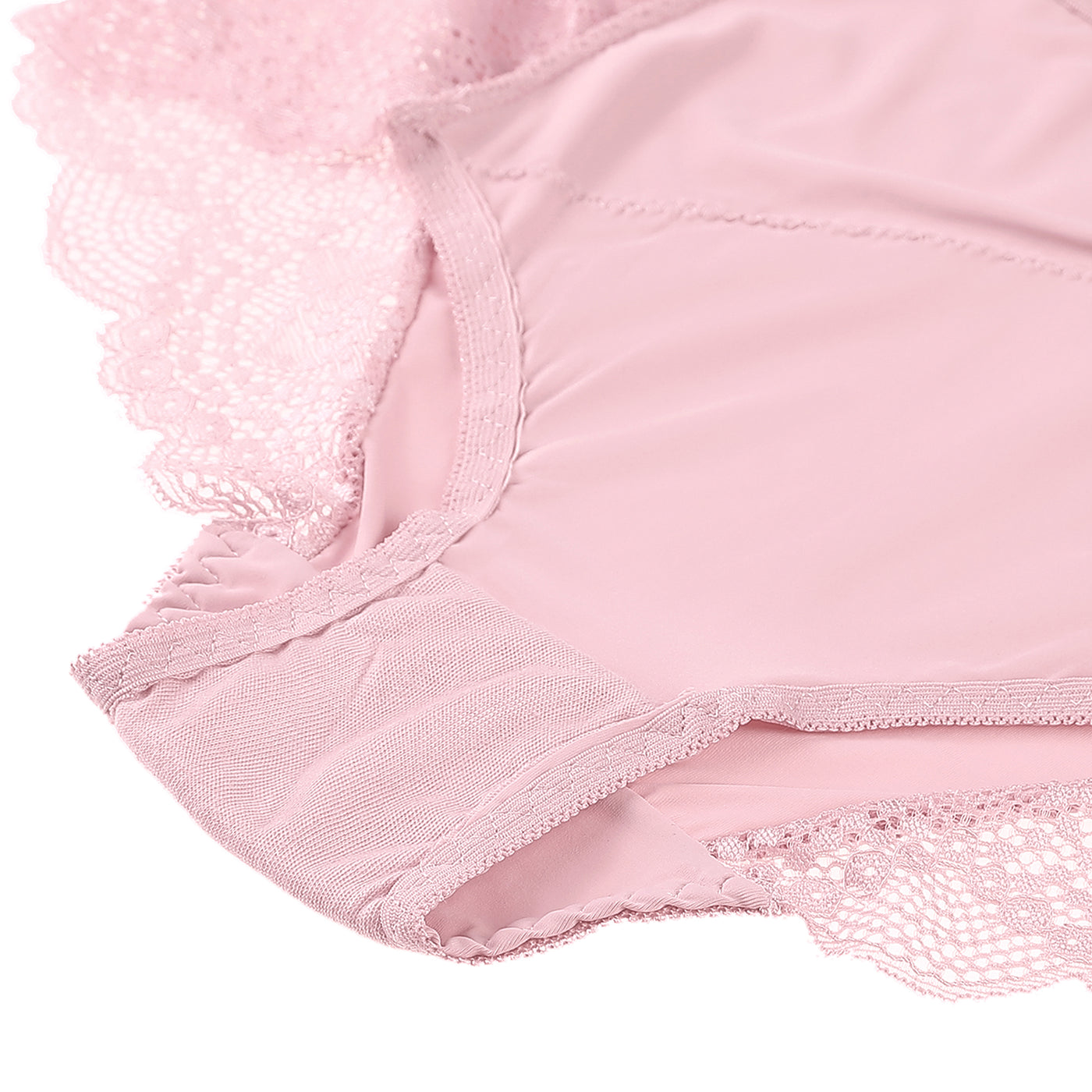 Bublédon Women's Plus Size Briefs High Waist Breathable Stretch Lace Panties