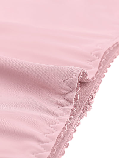 Women's Plus Size Briefs High Waist Breathable Stretch Lace Panties