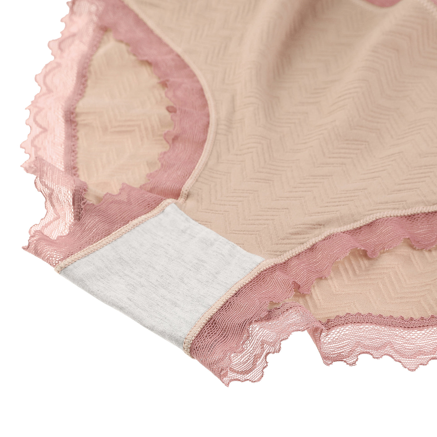 Bublédon Women's Plus Size Lace Trim Cotton Brief Underwear Panties