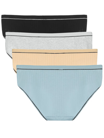 Women's Plus Size Lingerie Cotton Hipster Briefs 3 Pack Panties