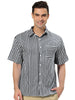 Casual Summer Button Cotton Patchwork Print Shirt