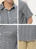 Casual Summer Button Cotton Patchwork Print Shirt