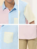 Casual Summer Button Cotton Patchwork Print Shirt