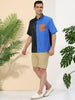 Casual Summer Button Cotton Patchwork Print Shirt