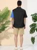 Casual Summer Button Cotton Patchwork Print Shirt