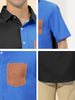 Casual Summer Button Cotton Patchwork Print Shirt