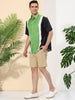 Casual Summer Button Cotton Patchwork Print Shirt
