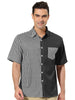 Casual Summer Button Cotton Patchwork Print Shirt