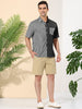 Casual Summer Button Cotton Patchwork Print Shirt
