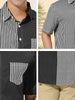 Casual Summer Button Cotton Patchwork Print Shirt