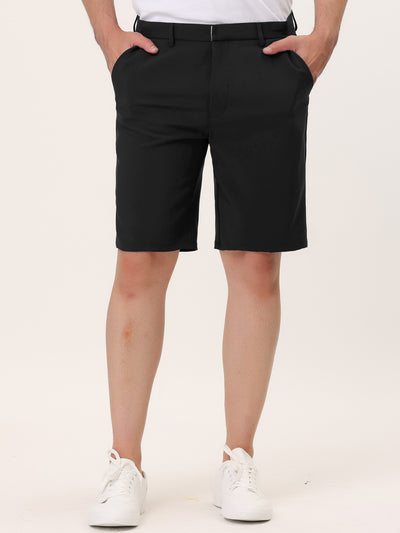 Classic Summer Flat Front Solid Color Chino Shorts