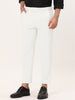 Flat Front Solid Color Crop Ankle-Length Dress Pants