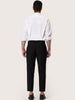 Flat Front Solid Color Crop Ankle-Length Dress Pants