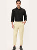 Flat Front Solid Color Crop Ankle-Length Dress Pants