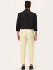 Flat Front Solid Color Crop Ankle-Length Dress Pants